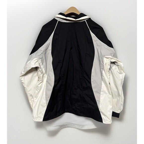 Women’s Columbia Vertex Ski Jacket 2XL In Black/White/Grey Interchange W/Hood - Picture 2 of 6